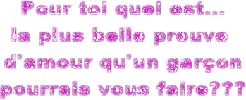 1 preuve d'amour??...